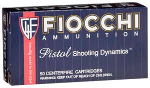 Fiocchi 40SWF Shooting Dynamics  40 S&W 165 gr Full Metal Jacket Truncated-Cone (TCFMJ) 50 Bx/ 20 Cs